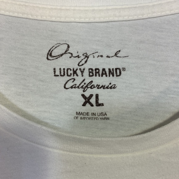 Lucky Brand Graphic Tee-Whiskey Business-Mens XL - Picture 2 of 3